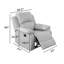 Fauteuil inclinable manuel standard en similicuir de 38,5 po Azuredee-1075171782