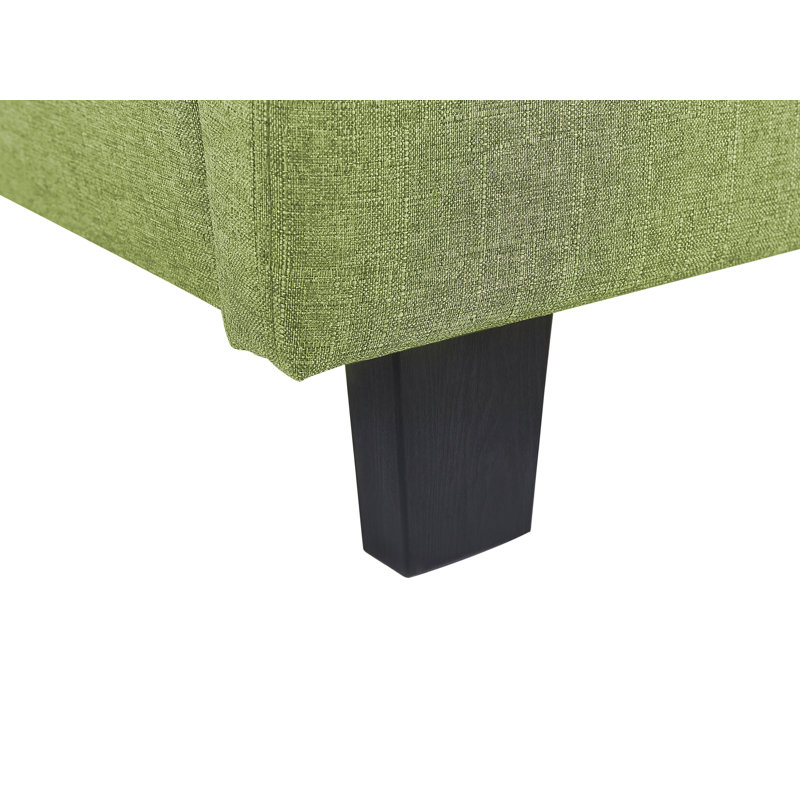 Lundys Upholstered Bed, Green, Super King (6')