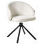 48cm H Polyester Upholstered Upholstered Back Armchair in White