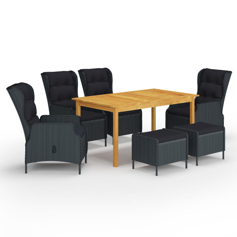 Canapé modulaire d'extérieur pour terrasse avec coussins, gris