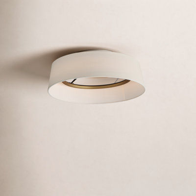 Melva Linen LED Semi Flush Mount
