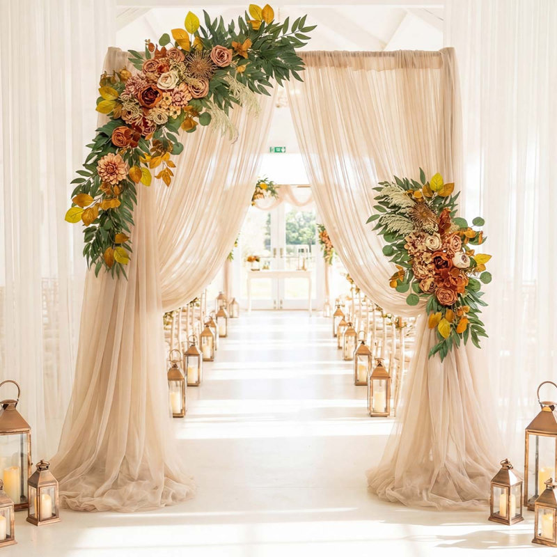 Bouquet de mariage, Jaune/orange