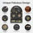 Crescent Moon Phase Wall Shelf With Tree Of Life Carving - Wooden Crystal Display Shelf For Gemstones, Spiritual Decor, And Home Organization