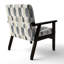 Chaise d'appoint à motif géométrique - Fauteuil neutre noir Array-1743609161