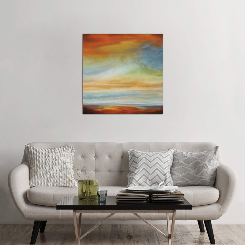 Earth And Sky II by Matt Russel - Wrapped Canvas Painting, 45.72 cm H x 45.72 cm W x 1.91 cm D