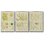 Ensemble de 3 pièces encadrées sur toile Vintage Sea Grass IV-97946402-97946399