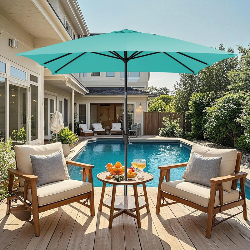 Parasol rectangulaire pour l'extérieur, Vert