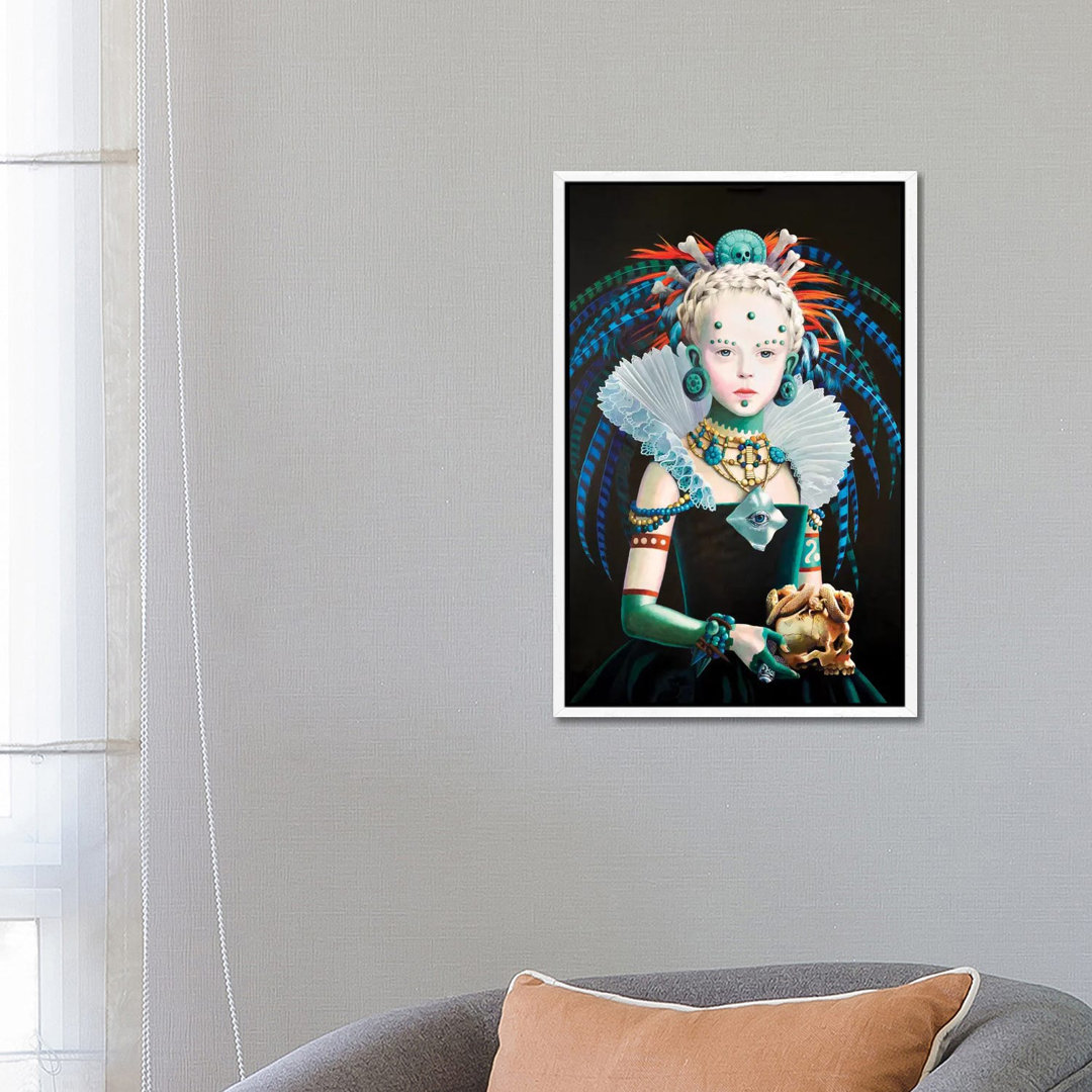 Regina Maya In Verde von Titti Garelli - Galerie-verpackte Leinwand Giclée