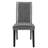 LUMERA Collection Upholstered Parsons Dining Chair with Nailhead Trim, High Back Faux Leather Side Chair, Gray-1840521165