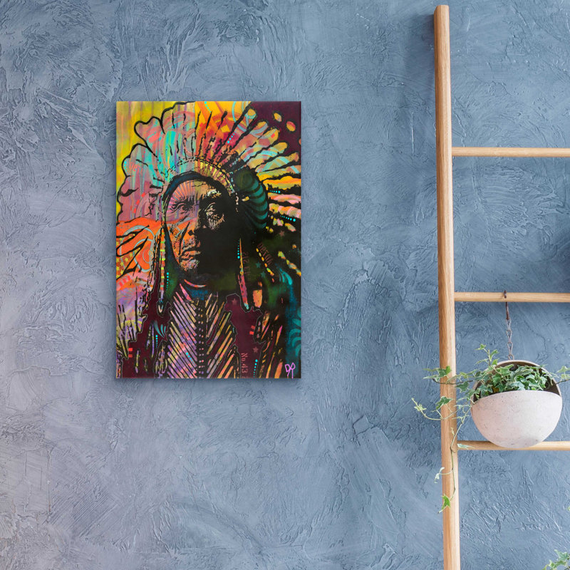 «Native American IV» par Dean Russo, H 24 po x l 16 po x P 0,2 po