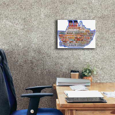  «Croisière à la forme» par Gale Pitt, art mural sur toile, 16 po x 12 po