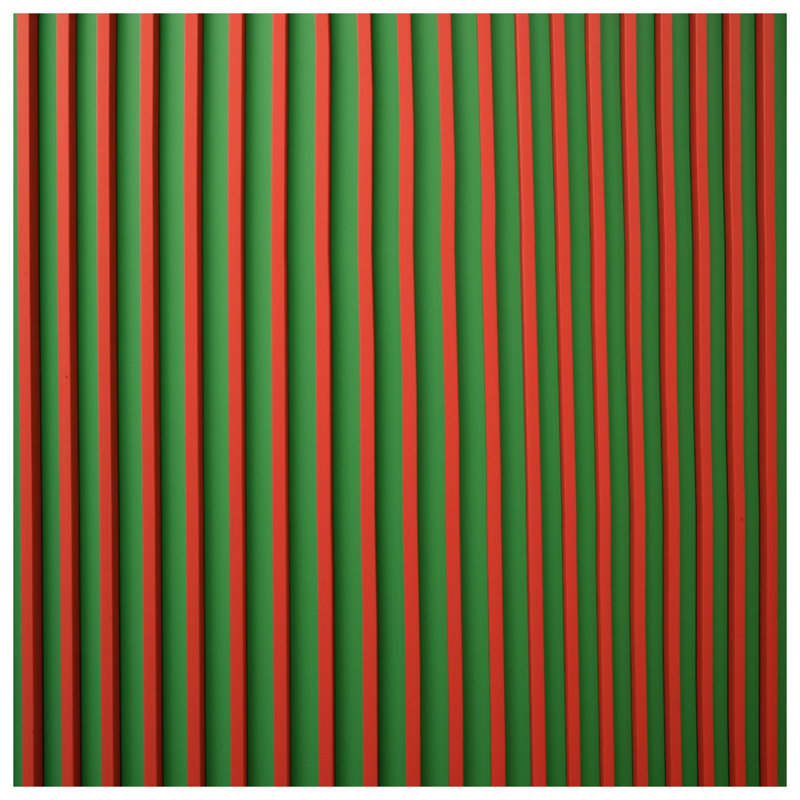Coussins décoratifs vert et rouge à rayures verticales, 20 x 20 inches