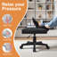 Tabouret à hauteur réglable pour les pieds, repose-pieds en cuir de polyuréthane avec roulettes, tabouret à roulettes avec roulettes, tabouret de meuble-lavabo mobile pour bureau, salle de maquillage, salon, salon-1994290767