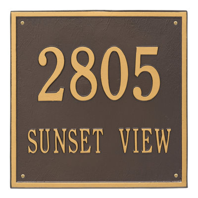 2-Line Wall Address Plaque