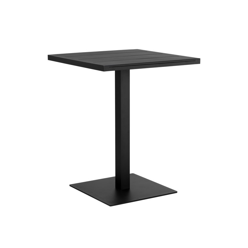 MERANO Outdoor Square Bar Table, Black