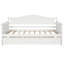 Lit de jour simple en bois avec lit gigogne, canapé-lit pour le salon de la chambre à coucher, blanc-1043769676