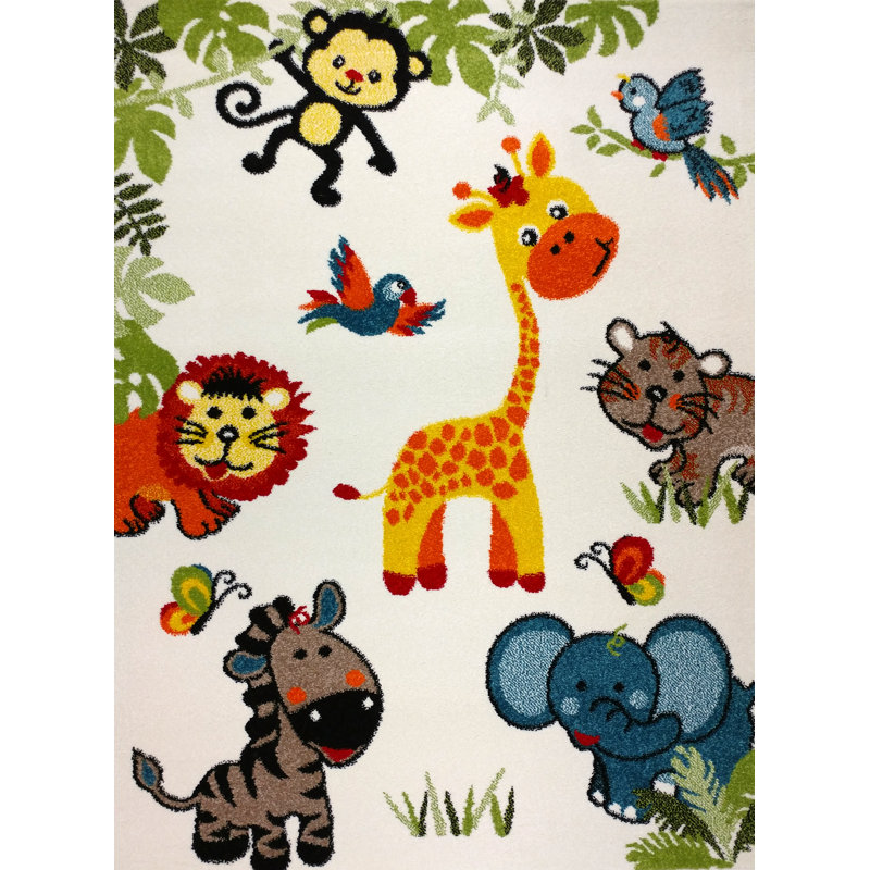Tapis pour chambre d'enfant Angelita, Rectangle 3 pi 11 po x 5 pi 3 po