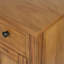 Armoires | Armoire de rangement 55 pouces Farmhouse, brun noyer, bois d'acacia massif, 4 tiroirs 2 portes | Rustique / Lodge | Salon