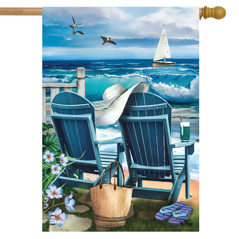 Drapeau de la maison d'été Seaside Escape