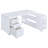 Tona White Driftwood 3-Drawer L-Shape Computer Desk-1246095512