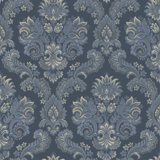 Italian Style Traditional Floral Damask Wallpaper Roll