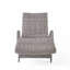 Chaise longue en osier crème