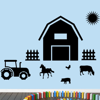 Décalcomanie murale ferme