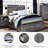 Kaisee Panel Bed-1000859739