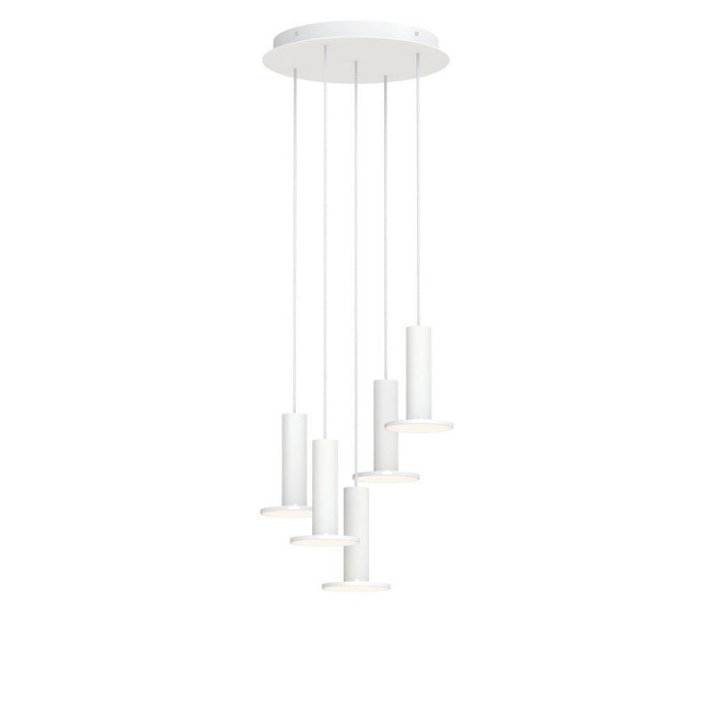 Lustre suspendu 5 lumières Cielo Hight, Noir