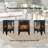 17"Freestanding Electric Fireplace Stove Heater