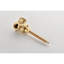 Valve de douche principale - métal coulé 3/4 po, poignée en laiton réglable, corrosion et rouille, noir mat, contrôle de volume de 3,56 po x 2,16 po, laiton, résistance, preuve, noir