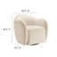 Fauteuil pivotant en velours Compose Performance-105239525