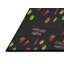 Tapis noir/vert à motifs-1108567949