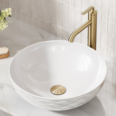 Extended Thread Pop-Up Bathroom Sink Drain