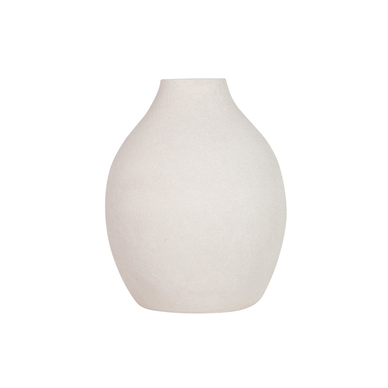 Ceramic / Porcelain Table Vase, Grey, 37cm H x 29cm W x 29cm D