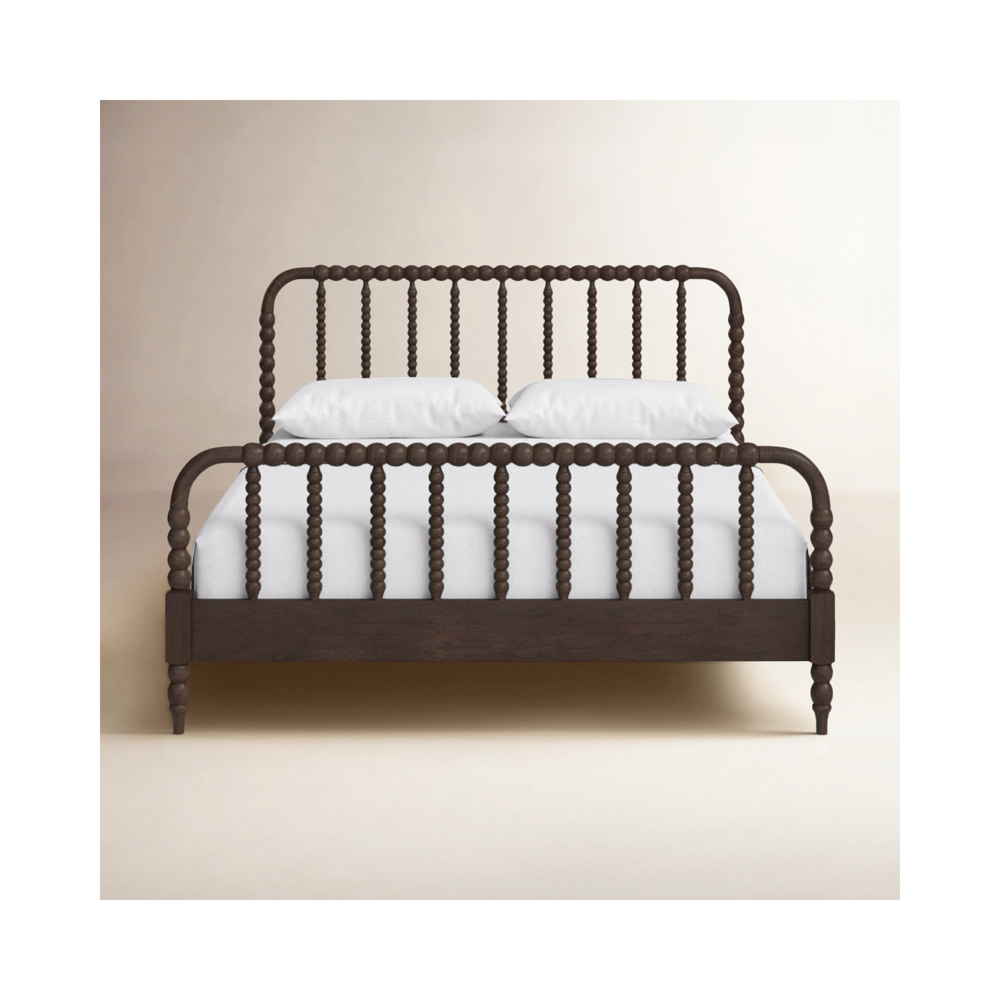 Benbrook Wood Spindle Bed, Queen, Antique Coffee