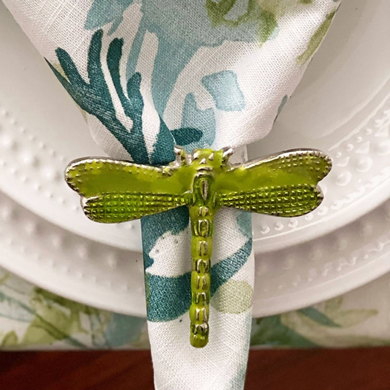 Dragonfly Green Napkin Ring