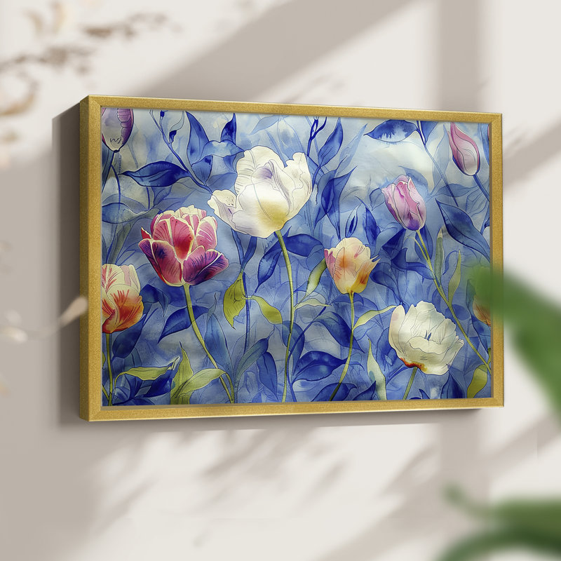 Floral Series-LXX -Framed Print - Restickable