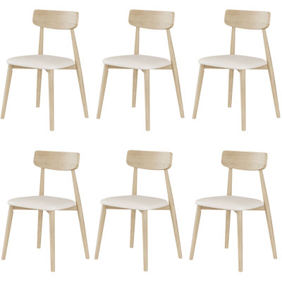 Solid wood chair simple home backrest