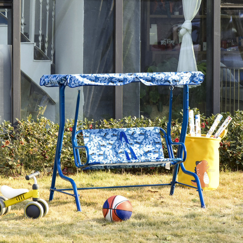 Balancelle avec support Mercedes, Bleu