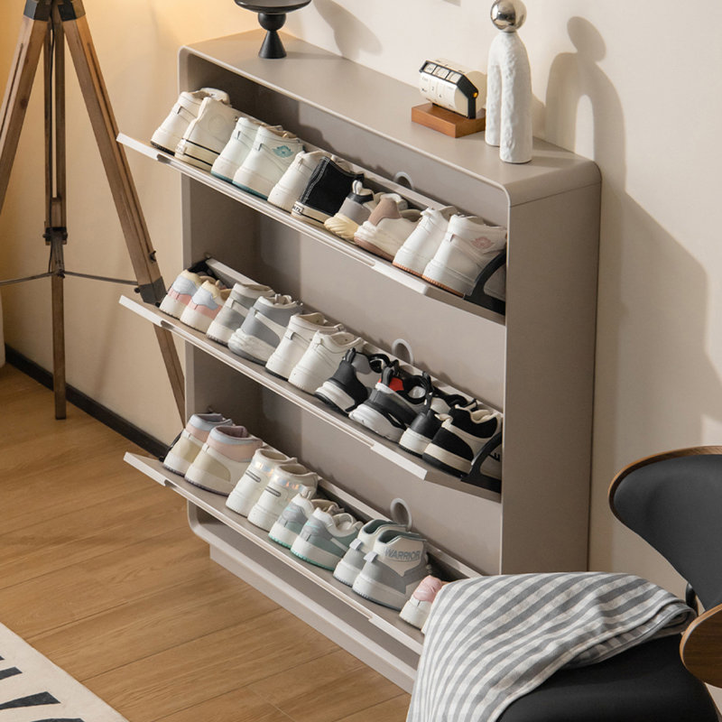 Beige Solid wood Shoe Storage