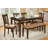 Transitional Wooden Frame Upholstered Dining Bench