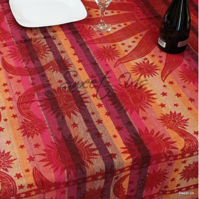 Jantel Rectangle Floral Cotton Tablecloth