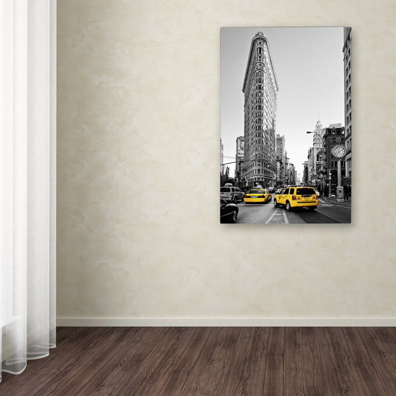 Reproduction de photo de l’immeuble Flatiron NYC, H 19 po x l 12 po x P 2 po, Toile tendue, Pas de tapis
