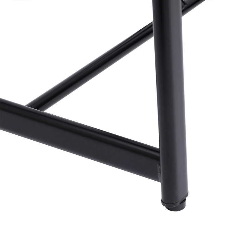 Ensemble de 3 tabourets de bar avec dossier et chaises sans accoudoirs pour îlot de cuisine, Noyer brun