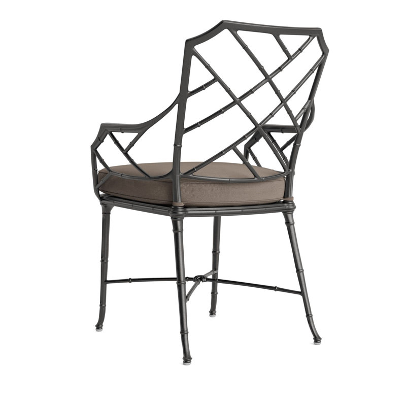 Calcutta Outdoor Dining Chair, Fusion Dove, Textured Pewter