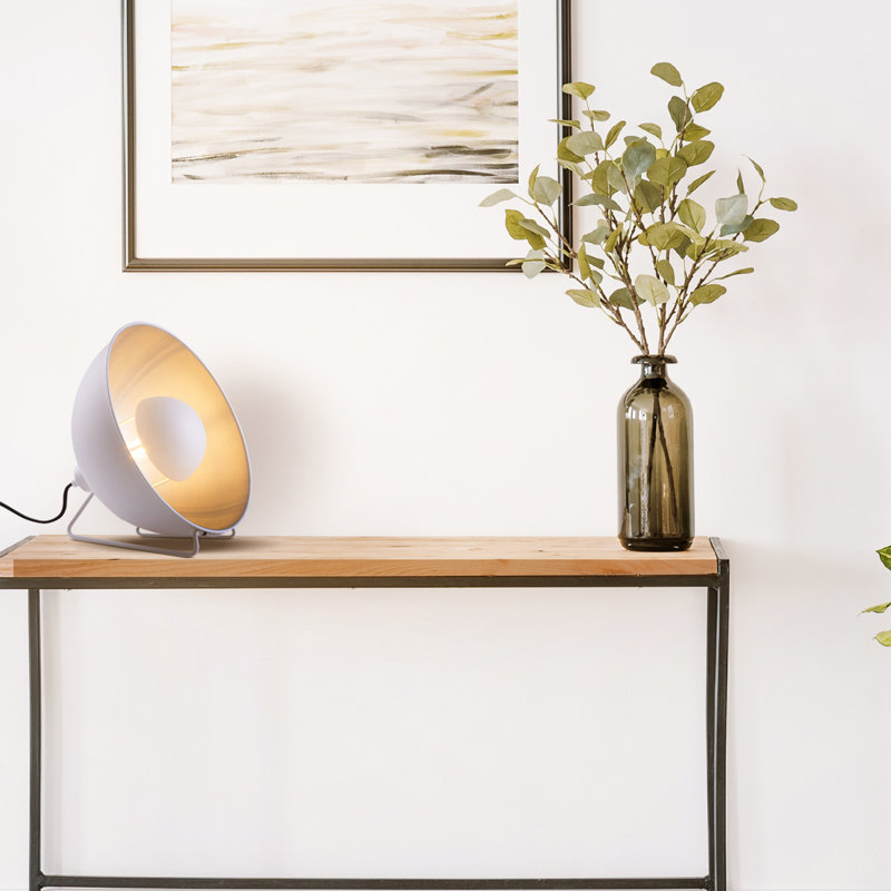Lampe de bureau 11,6 po Brockington, Blanc / argent