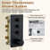 3 Functions 12 Inch Wall Mount Thermostatic Shower System with 6 Body Jets