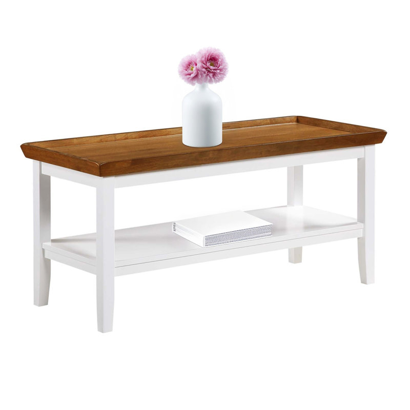 Gwen Coffee Table, Driftwood/White