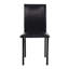 Ensemble de 4 chaises avec cadre en métal et siège en similicuir